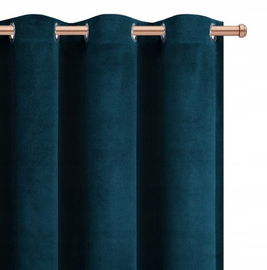 Firana dekoracyjna Flying L 543y welurowa, ciemny niebieski 140x250cm 1szt.