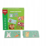 Kabi Animal Food Parent - Zabawki Edukacyjne Puzzle dla Dzieci Montessori