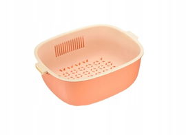 Dwuwarstwowe sitko kuchenne durszlak ociekacz