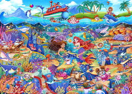 HUADADA przygody syrenki PUZZLE 1000 elementów