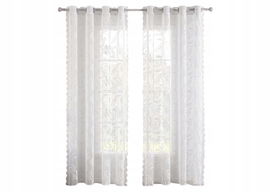 Firanki miulee z Delikatnym Wzorem Koronki i Motywem Liścia 150 x 260