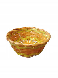 Kosz koszyk wielkanocny dekoracyjny kolor pomarańczowy z zółtym