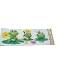 Naklejka na okno wesołe żabki 42 x 15 cm