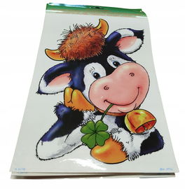 Naklejka na okno wiosenne motywy krowa 29 x 21 cm