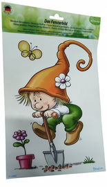 Naklejka na okno wiosenne motywy 29 x 21 cm