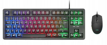 Mars Gaming MCP-RGB3 Klawiatura QWERTY Portugalski + Mysz