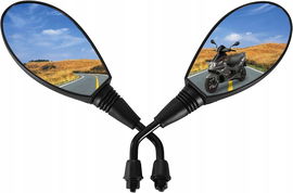 Lusterka uniwersalne do motoru czarne 2 szt