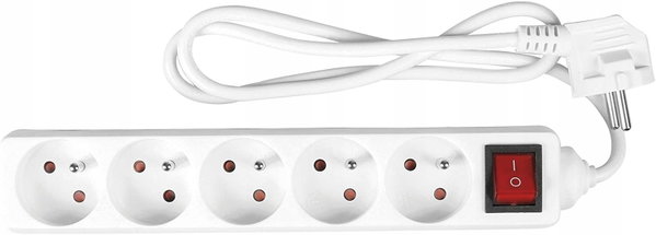 Listwa Zasilająca Expert Line 5 Gniazd, PRZEDŁUŻACZ., 16 A, 3500 W