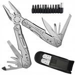 Multitool Scyzoryk Turystyczny Srebrny