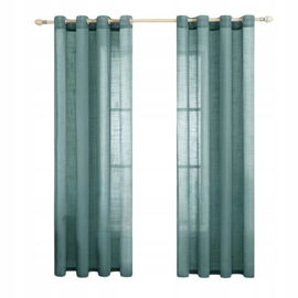 MIULEE 2 sztuki przezroczystych zasłon z woalu. 140X215 CM. Jasnoniebieski