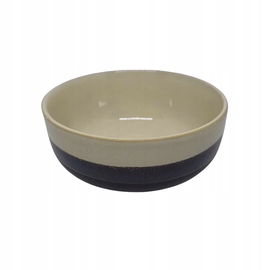 Miska porcelanowa czarno-biała CODE MAISON