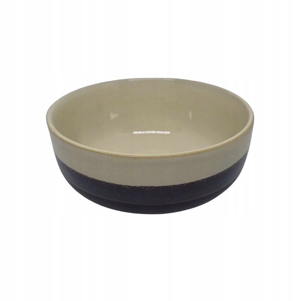 Miska porcelanowa czarno-biała CODE MAISON