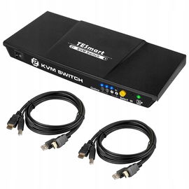 Przełącznik KVM switch 4K Ultra HD 30Hz 2 x HDMI USB 2.0