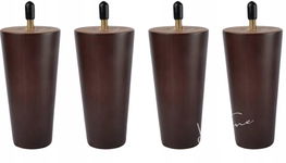 Nogi do mebli z litego drewna 4 szt. Naturalne 10 cm