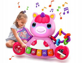 Pianinko Jednorożec Zabawka dla niemowląt edukacyjna 0 m+