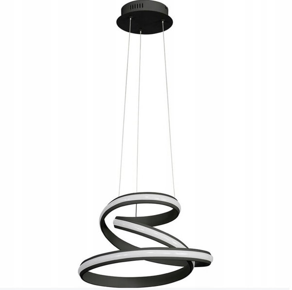 Nowoczesna Czarna Lampa Wisząca LED z Możliwością Ściemniania 32W 2000 Lm