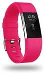Pasek do Fitbit Charge 2 czerwony-różowy L
