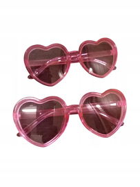 Okulary imprezowe serca dla dzieci różowe 2 szt.