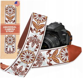 Pasek do aparatu WHITE BLOSSOM - regulowany pasek do aparatu uniwersalny