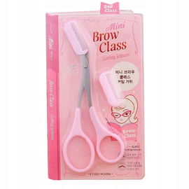 Nożyczki do brwi Brow Class różowe