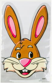 Torebka foliowa zając 18 x 30 cm Wielkanoc