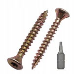 SKIR'CO (400 szt.) Wkręty do drewna ze stali TORX 4,0 x 45mm