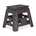 Taboret Relaxdays odcienie szarości 32,5 cm