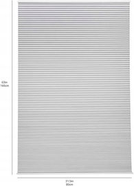 Rolety żaluzje Roleta komórkowa bez wiercenia 80x160 cm biało-biała