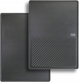 Tacka grillowa GFTIME 43 x 20 cm i 2x kratka grillowa 43 x 21
