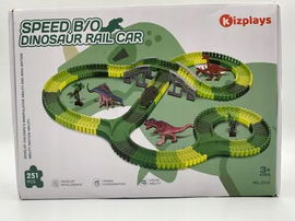 Tor Wyścigowy Dinosaur Track 251 Elementów + mata