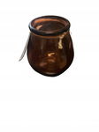 Świecznik na tealighty Szklany świecznik na podgrzewacze Tealight CZERWONY