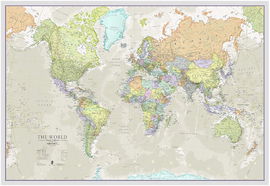 ŚWIAT mapa ścienna MAPS INTERNATIONAL