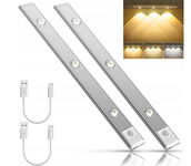 Zestaw 2x Lampa LED Podszafkowa 30 x 4 cm - Ściemniająca, 3 Barwy