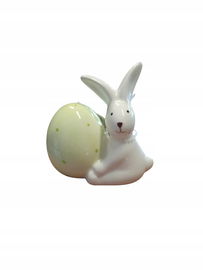 Zajączek z Jajkiem - Ceramiczna Ozdoba Wielkanocna 8 x 8.5 cm