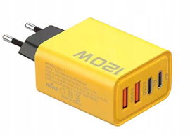 ŁADOWARKA SIECIOWA USB C DO TELEFONU 120W 4W1 QC 3.0/PD 3.0