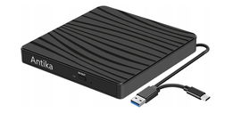 ZEWNĘTRZNY NAPĘD DVD ANTIKA PRZENOŚNY USB 3.0 CZARNY