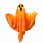 Zestaw 3 dekoracji na halloween - Pomarańczowe świecące duchy