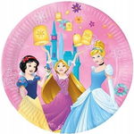 Zestaw urodzinowych talerzy jednorazowych Disney Princess