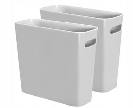 Youngever Zestaw 2 Koszy na Śmieci 5,7 L, Szary