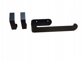 Touhbova Uchwyt na papier toaletowy + 2 HACZYKI NA RĘCZNIKI CZARNY