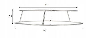 Wok Round Rack 30 cm Pierścień stabilizujący do woka, podstawa