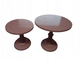 Zestaw Różowy stojak na ciasto babeczka okrągły