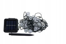USEBER Girlanda łańcuch świetlny solarny na zewnątrz 50 kul LED 7m
