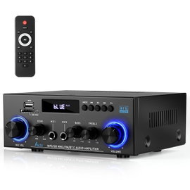 AA17 WZMACNIACZ AUDIO STEREO BLUETOOTH 5.0 FM USB SD 800W HI-FI PILOT