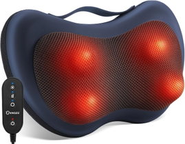 Masażer Karku Pleców Poduszka Shiatsu Ogrzewanie 3D KNQZE Prezent Czarny