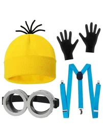 Zestaw Minionki Przebranie Strój Kostium Halloween 4 częściowy