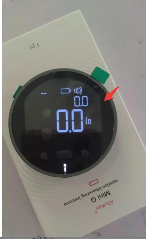 Elektroniczna miarka cyfrowa LCD do pomiaru odległości czarna