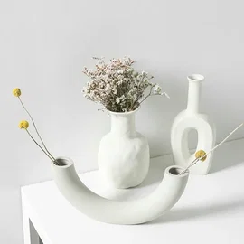 Ceramiczny wazon dekoracyjny w stylu nordyckim