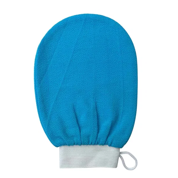 Rękawice peelingujące do kąpieli Home Fashion, pawie niebieskie