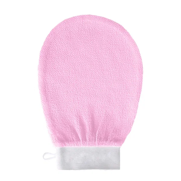 Różowe rękawice kąpielowe peelingujące Home Fashion